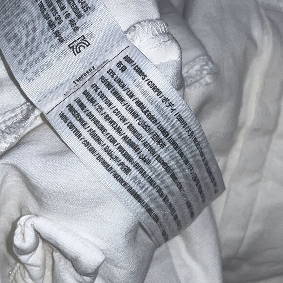 Abercrombie & Fitch Womens White Linen Pants Size S - Picture 10 of 10